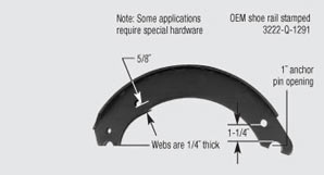 Meritor Brake Shoe Cross Reference Chart