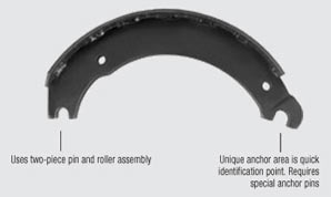 Truck Brake Shoe Identification Chart